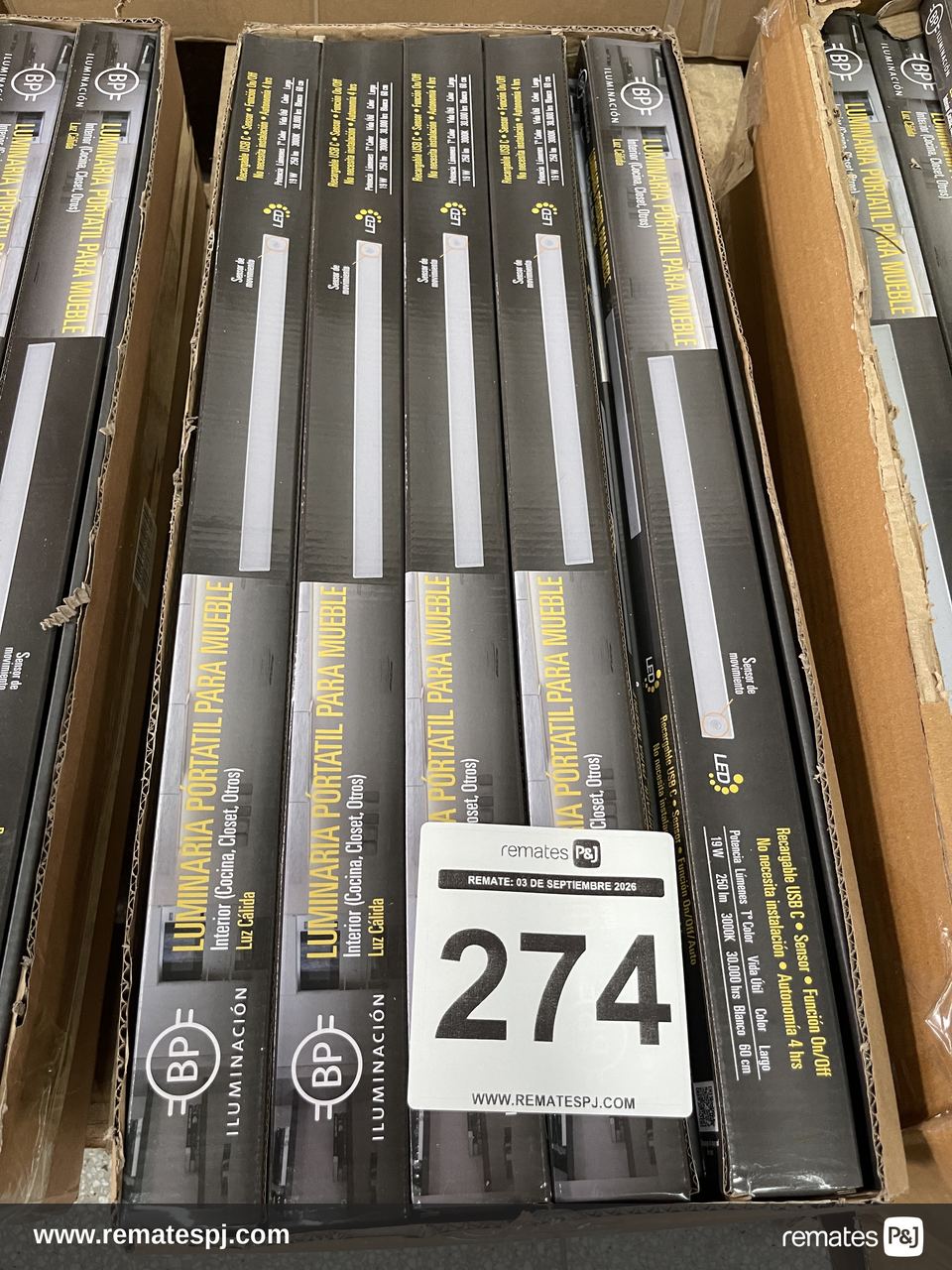 Lampara Portatil para Mueble Interior Luz calida
