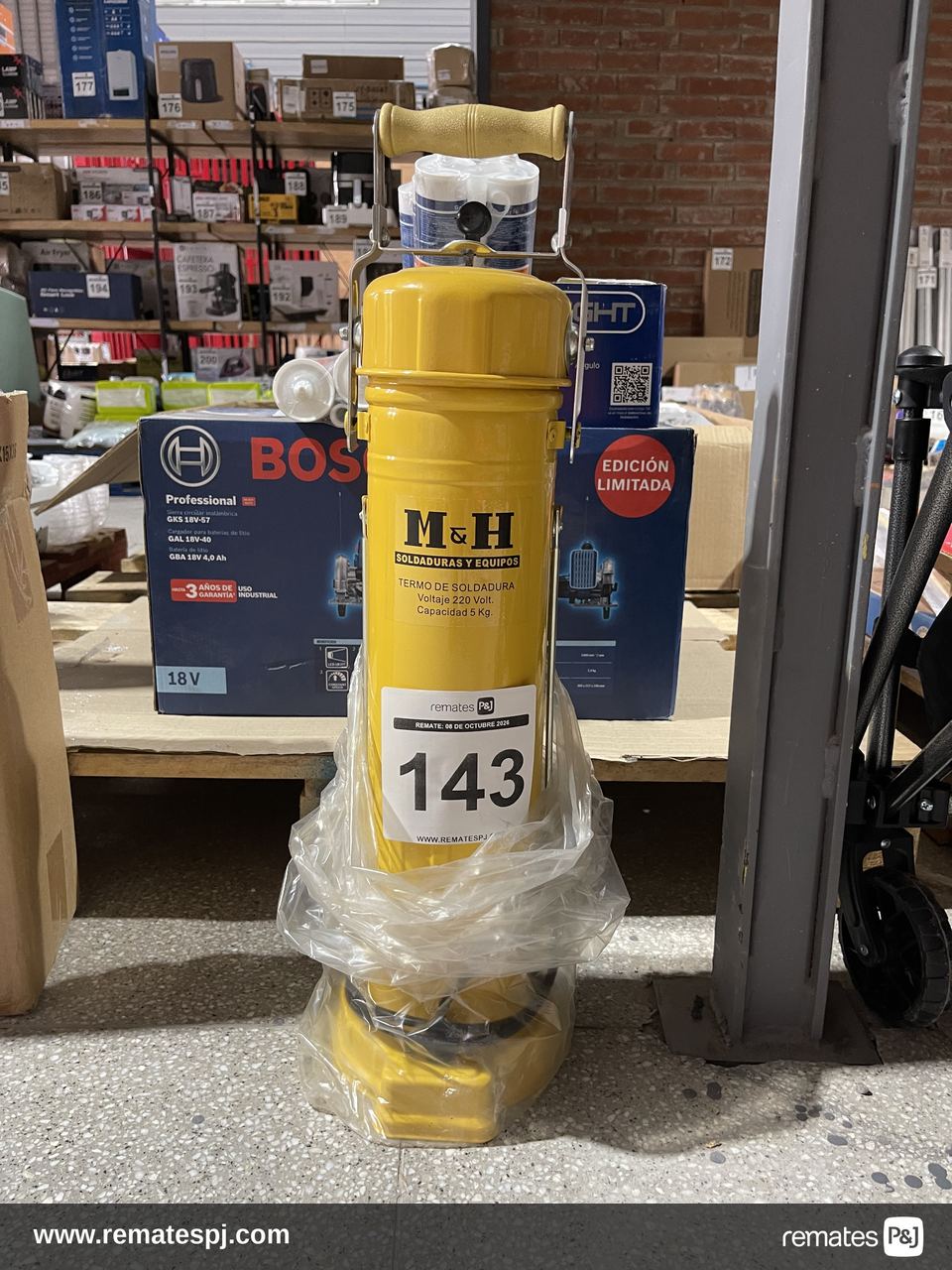 Termo de Soldadura 220V - Capacidad 5kg