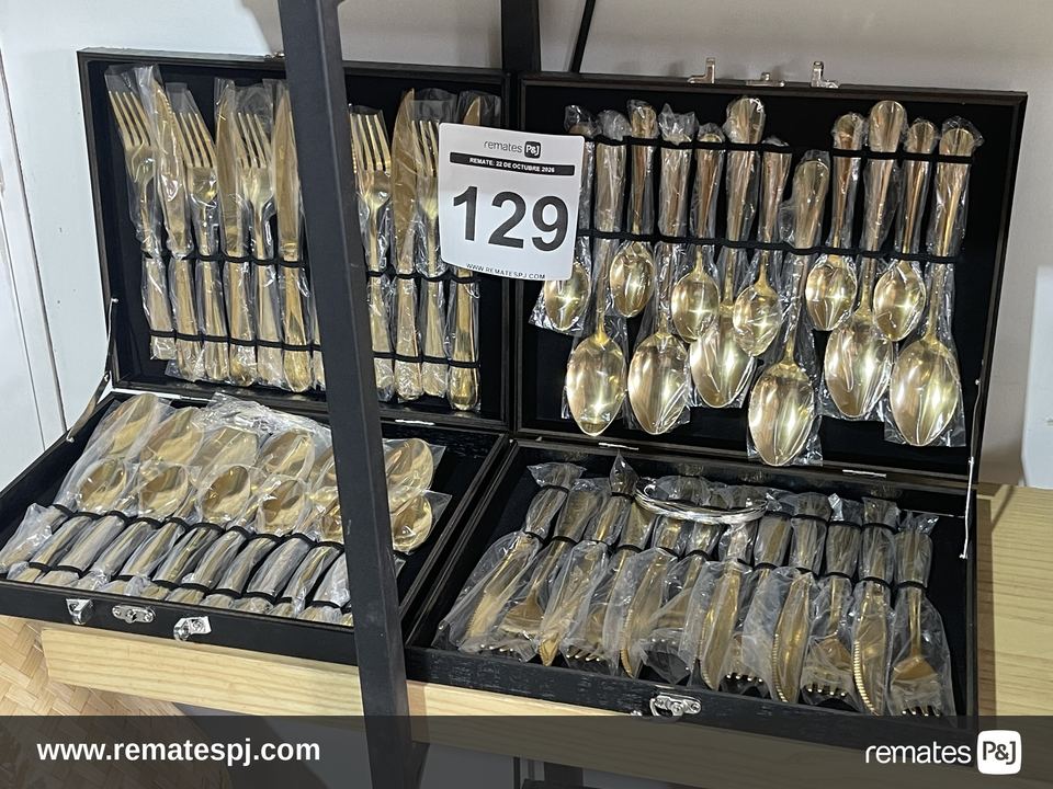 Juego de Cubiertos Inox con Estuche
