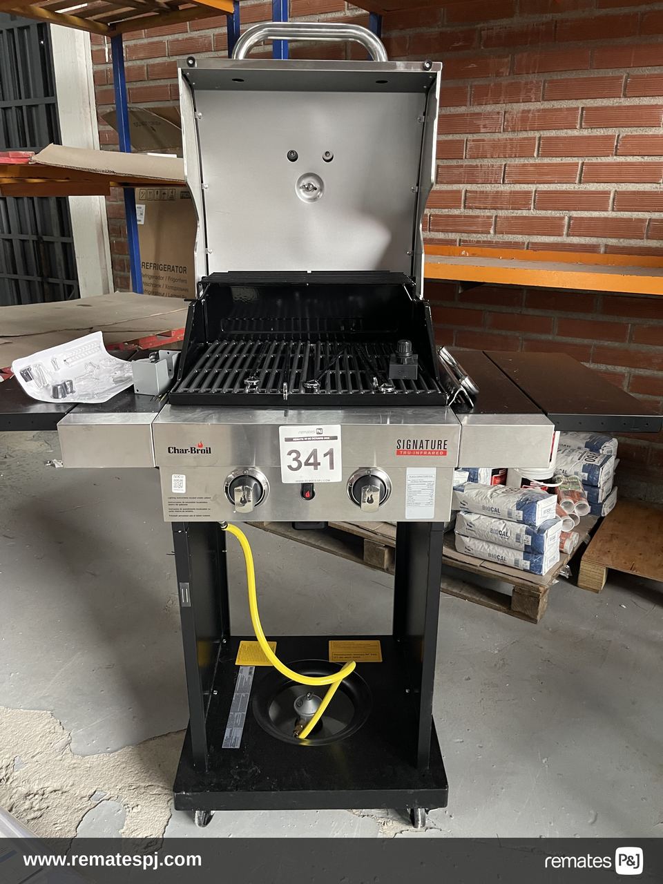 Parilla a gas dos quemadores Chard-Broil Signatura Tru-Infrared acero inoxidable