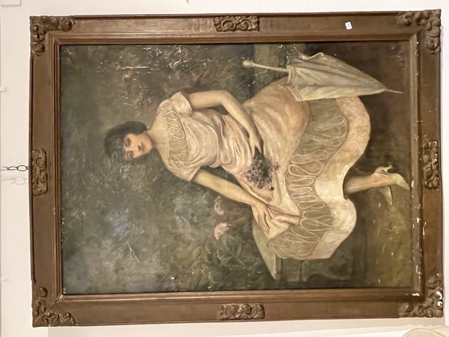 RETRATO DE DAMA CON SOMBRILLA