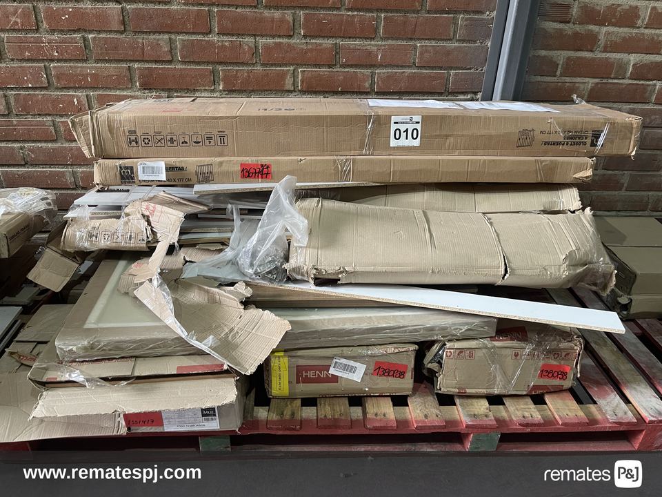 PALLET VARIEDAD DE MUEBLES PARA ARMAR (con detalle)