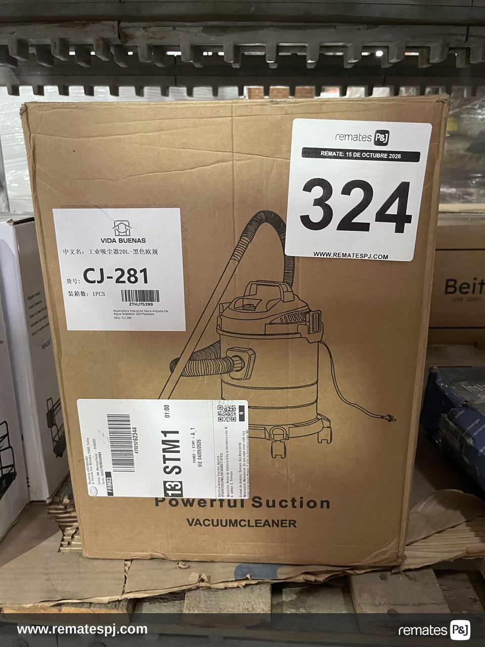 Aspiradora industrial Seco-Mojado de agua soplador 20L