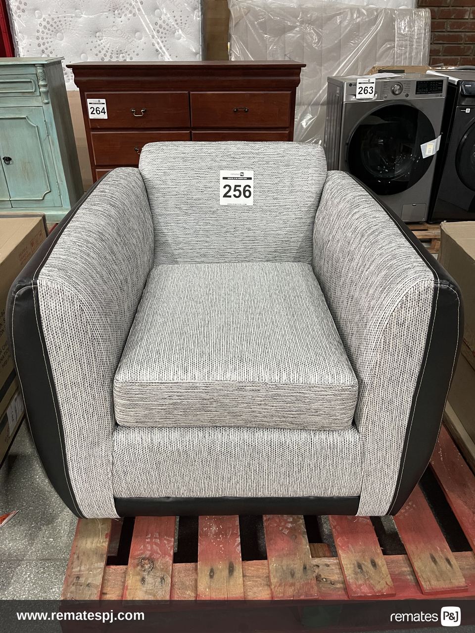 Sillon Bicolor Gris/Negro