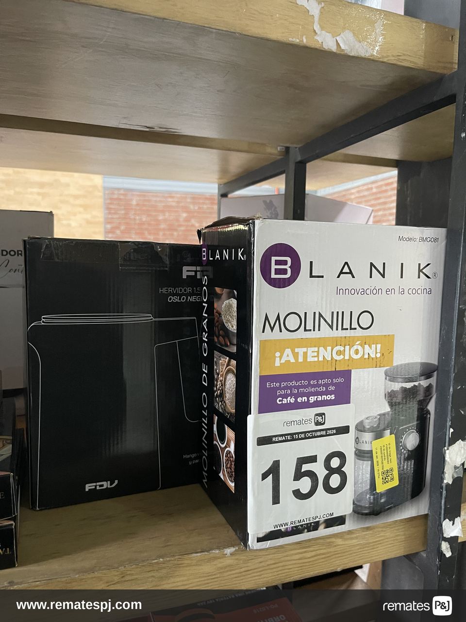 Molinillo De Grano Eléctrico BLANIK + Hervidor De Agua