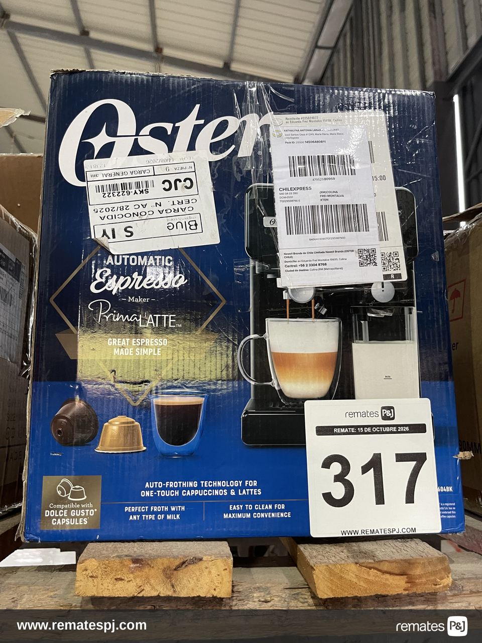 Cafetera espresso Prima Latte Oster