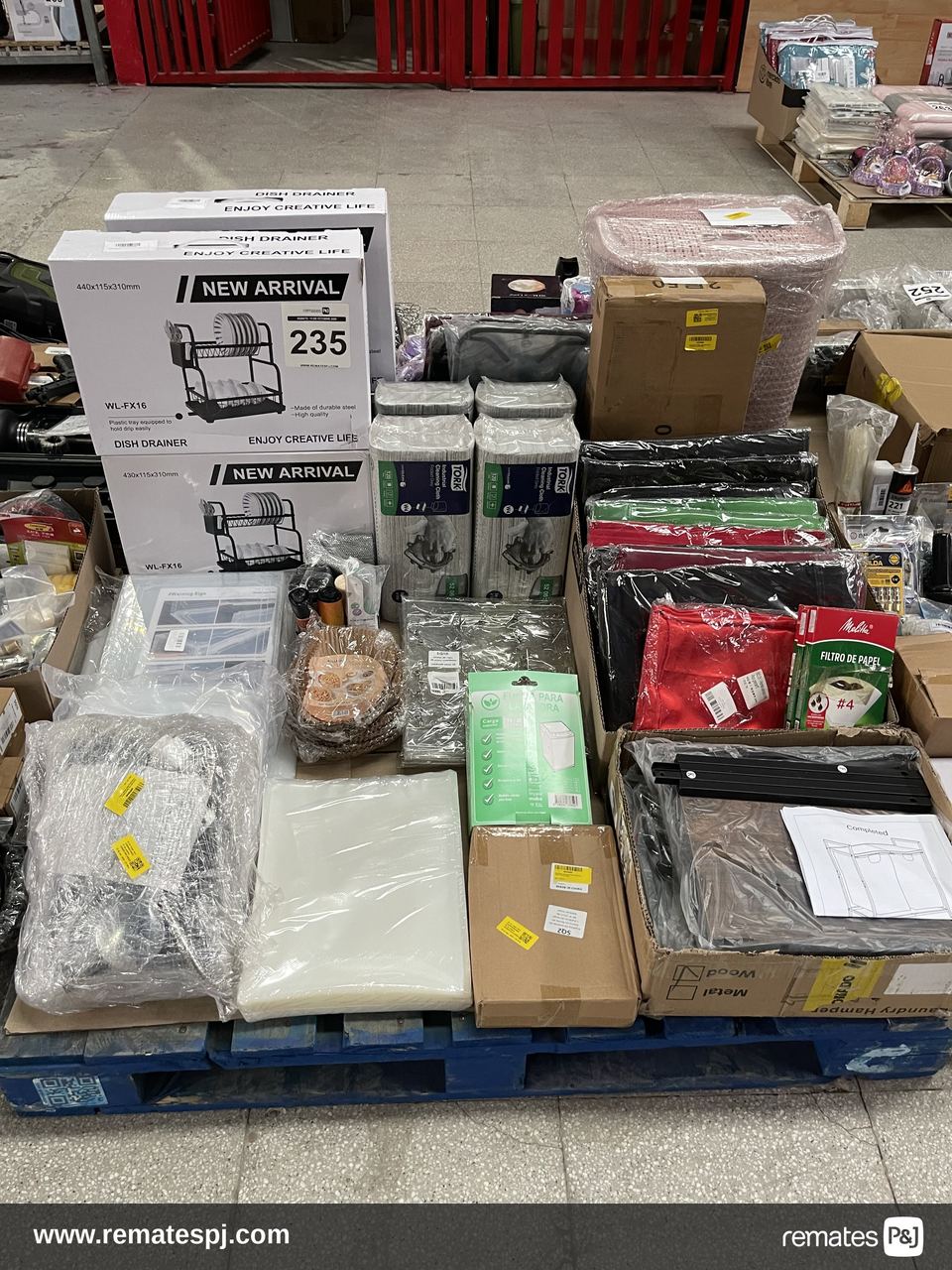 PALLET VARIEDAD DE ARTICULOS PARA EL HOGAR