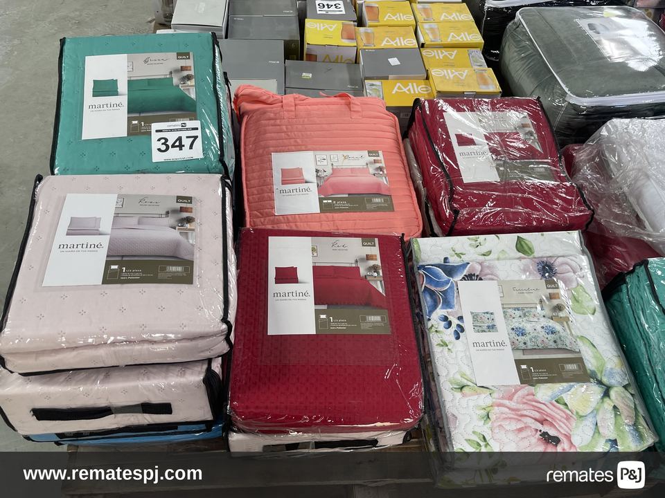 Pallet cubrecamas y Quilts Martiné - Varios colores y diseños