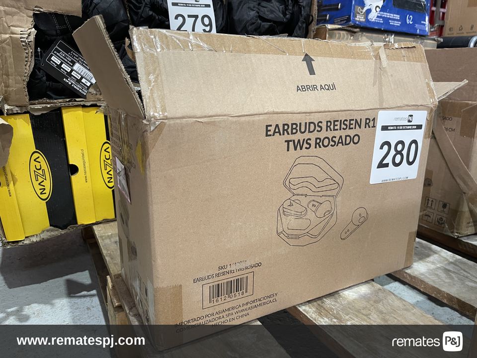 Auriculares inalámbricos Earbuds Reisen R1 TWS rosado