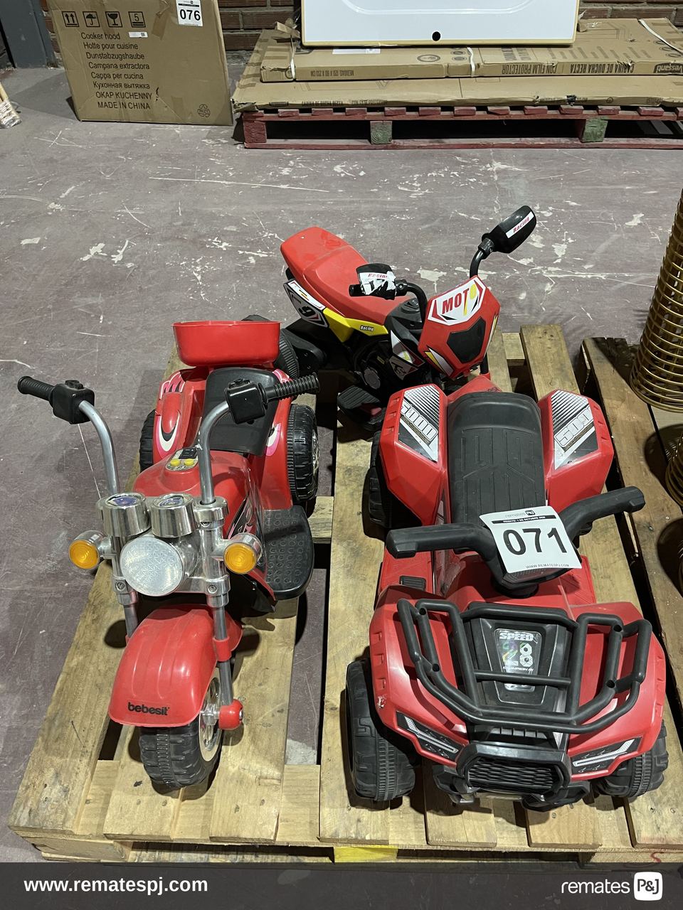 Moto Eléctrica Cross Rojo Bebesit