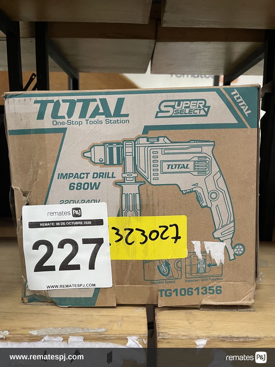 TALADRO PERCUTOR   680W TOTAL