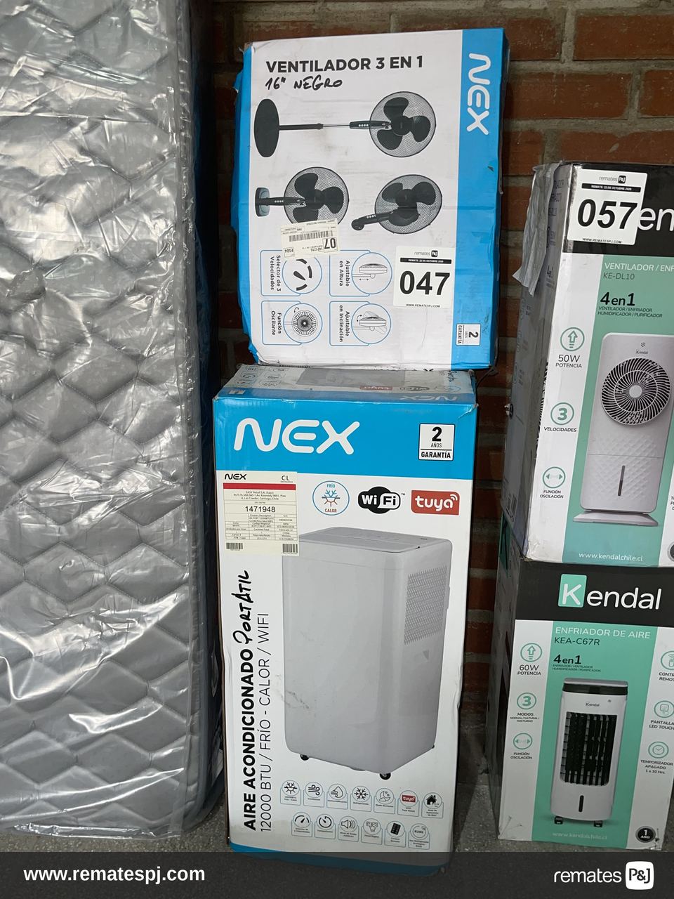 Aire Acondicionado Portátil NEX + Ventilador 16" Negro 3 en 1