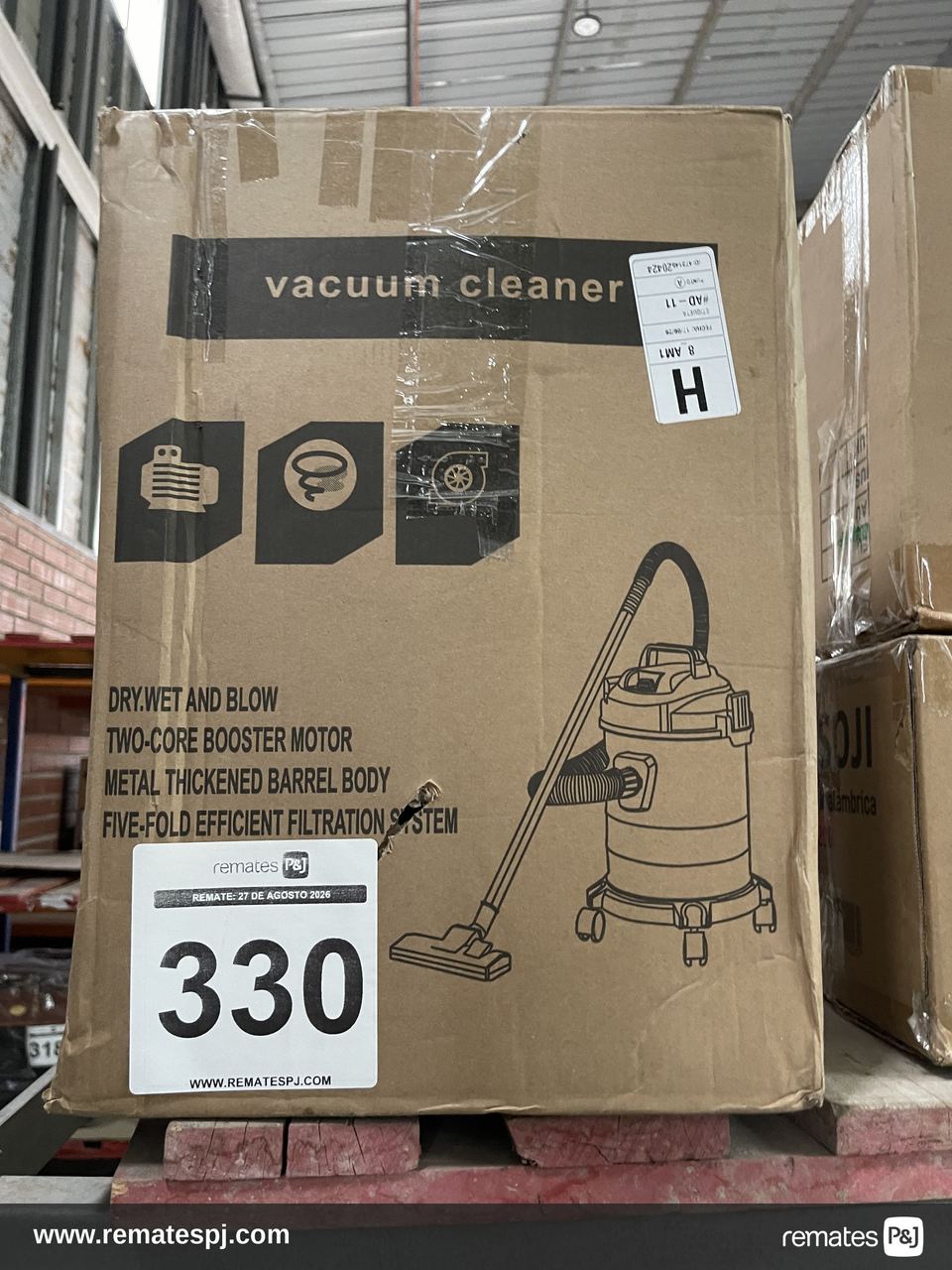 Aspiradora multifunción metlálica polvo agua 20 litros 2000W plateado