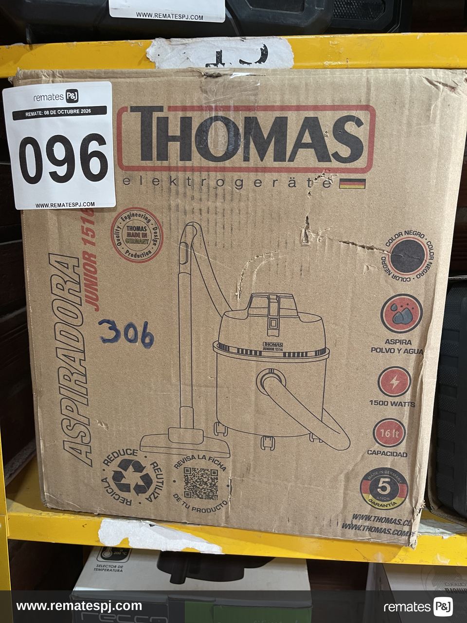 Aspiradora THOMAS con ruedas Junior 1516