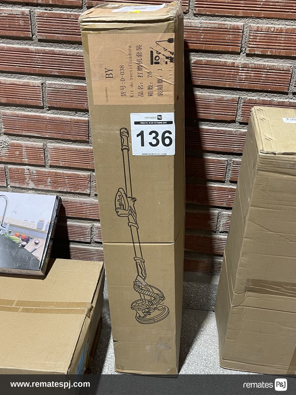 LIJADORA DE PARED Y TECHO  LUZ LED