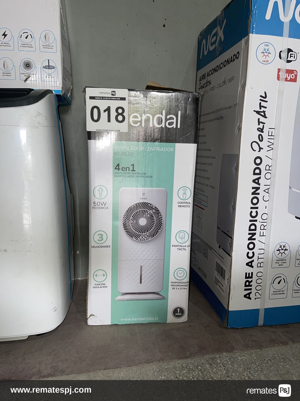Ventilador / Enfriador KENDAL 4 en 1