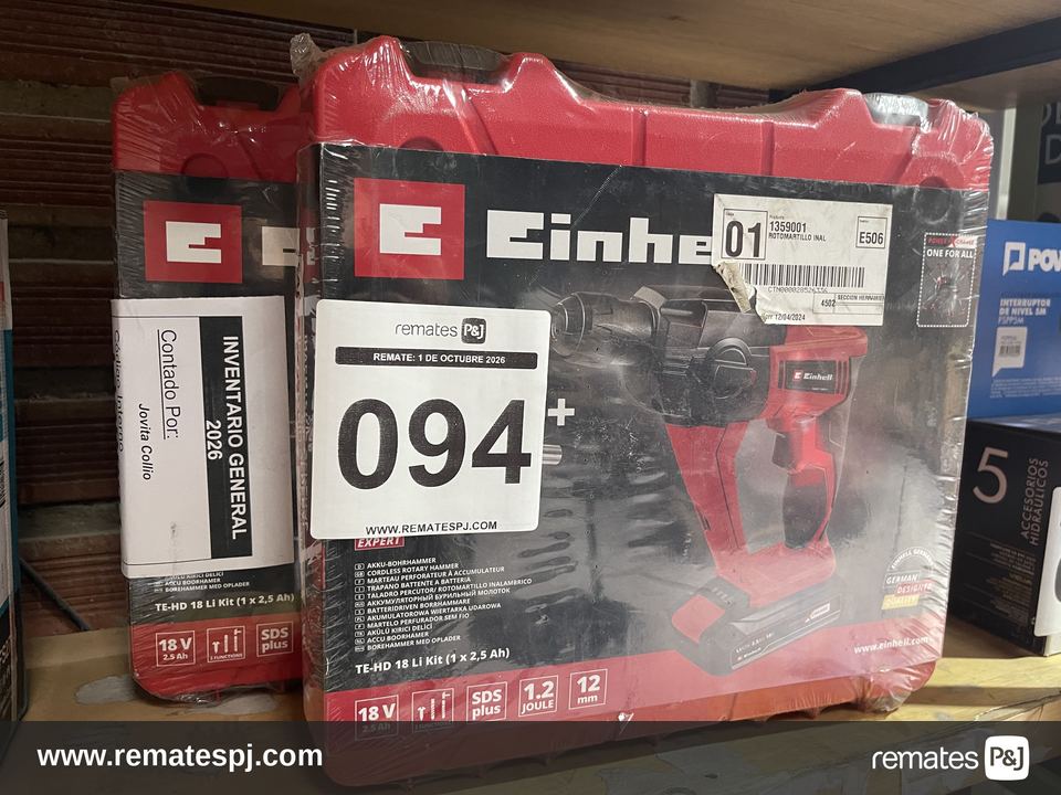 Rotomartillo Electroneumático Einhell Expert Plus Herocco 36/28 Inalámbrico Rojo
