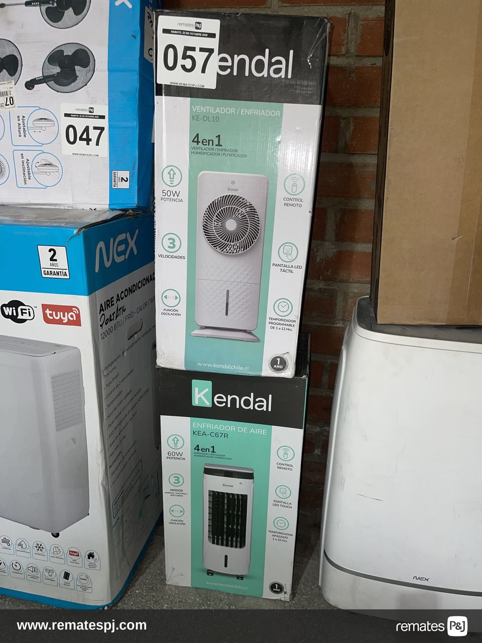 Ventilador Enfriador 4 en 1 + Enfriador de Aire 4 en 1 KENDAL