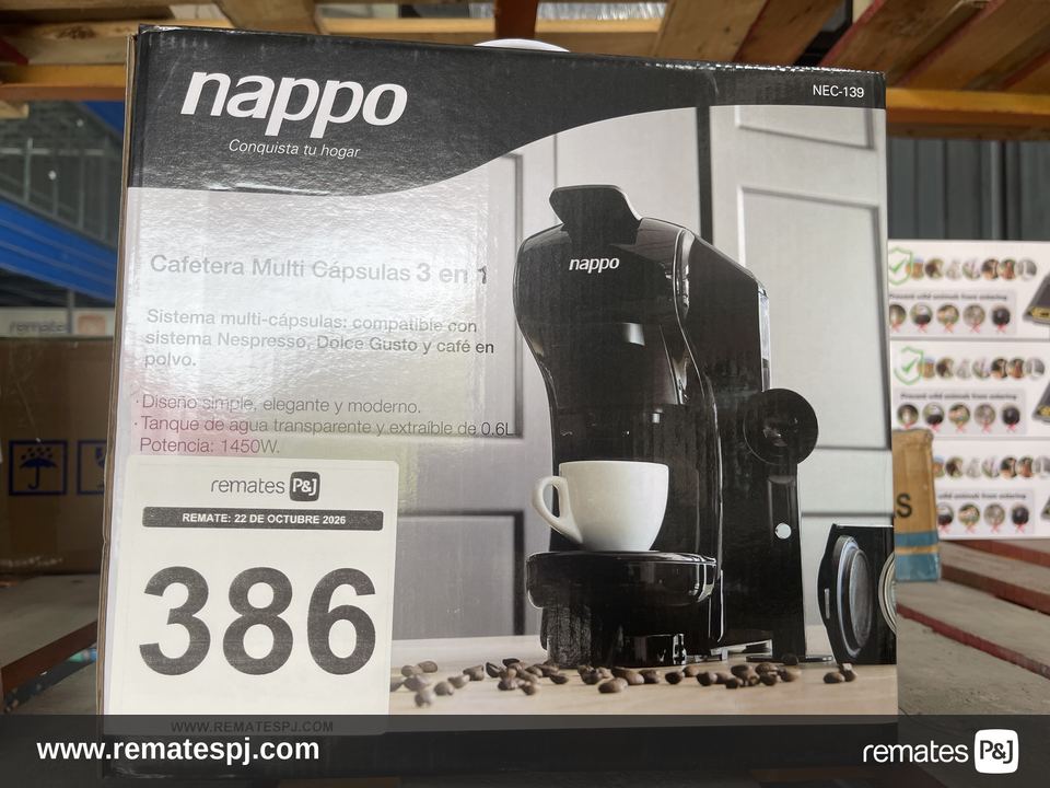 Cafetera Multi cápsulas 3 en 1 Nappo