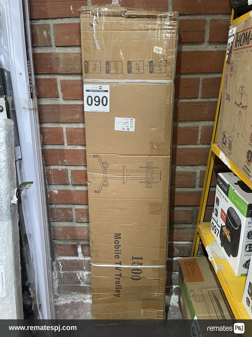 Soporte Movil con Ruedas para Televisor Trolley 1500