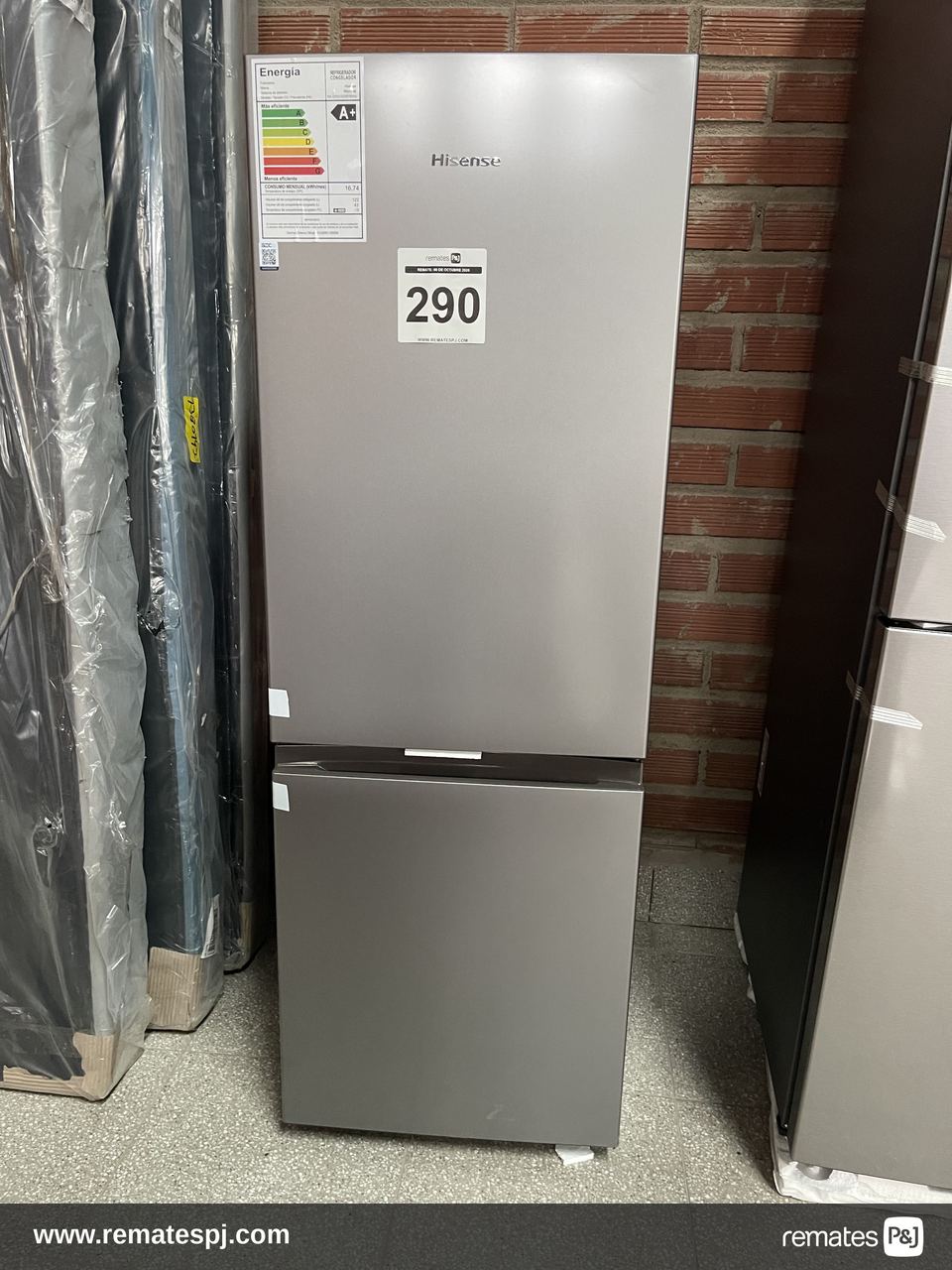 Refrigerador bottom freezer 165LT hisense
