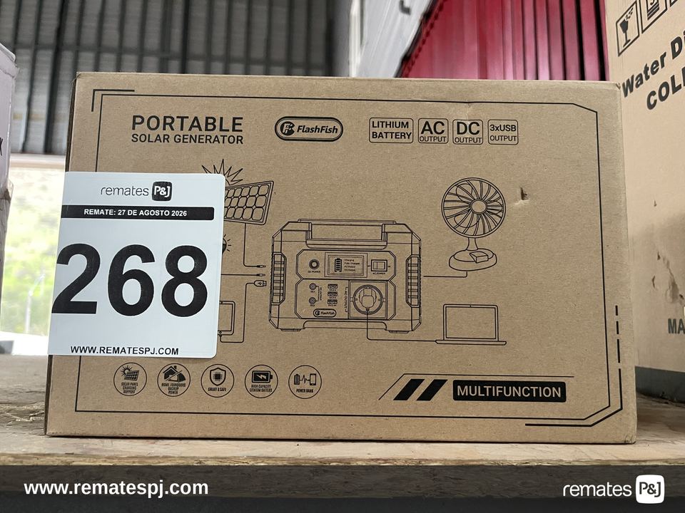 Generador Solar Portátil Flashfish 200w Con Batería 39000mah Y Múltiples Salidas