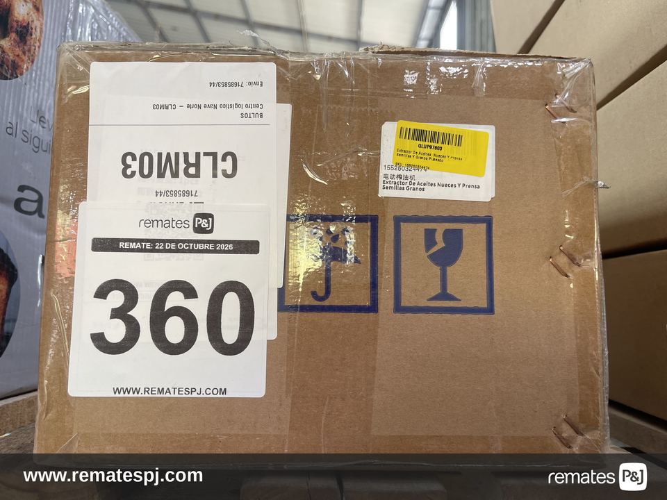 Extractor de aceites, nueces y prensa semillas y granos plateado