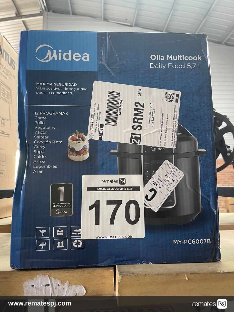 Olla Multifuncional a Presión 5L Midea