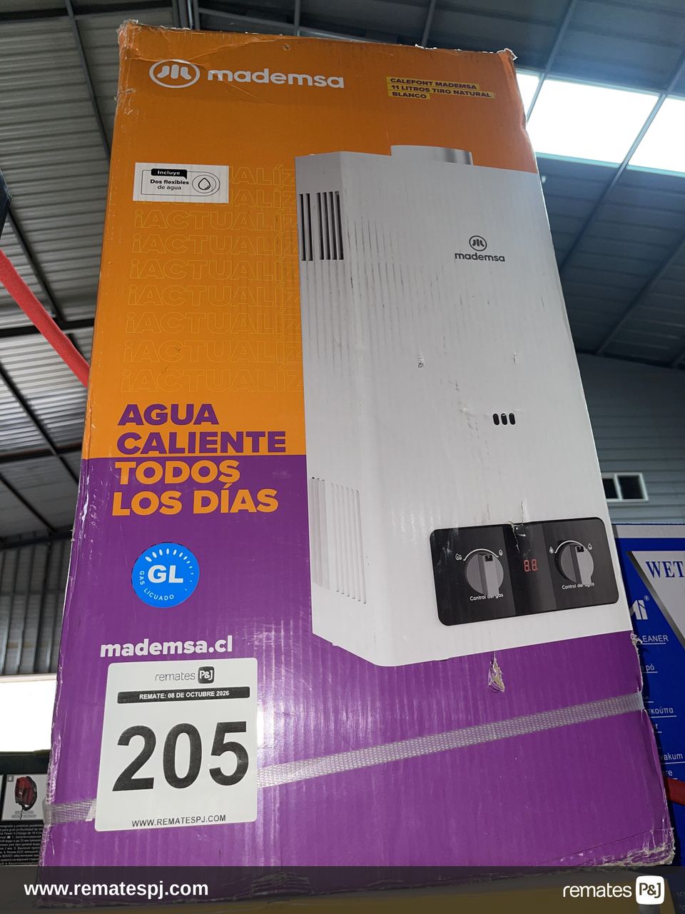 Calefón Tiro Natural 11L Blanco