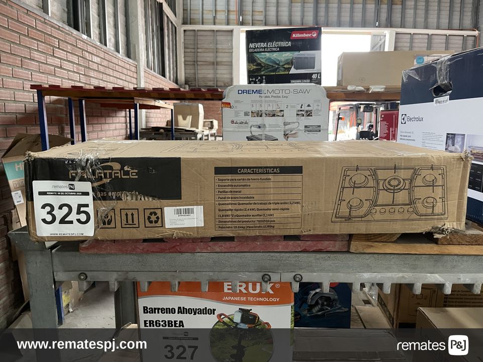 Encimera a gas licuado acero inoxidable Premium Line 5 platos