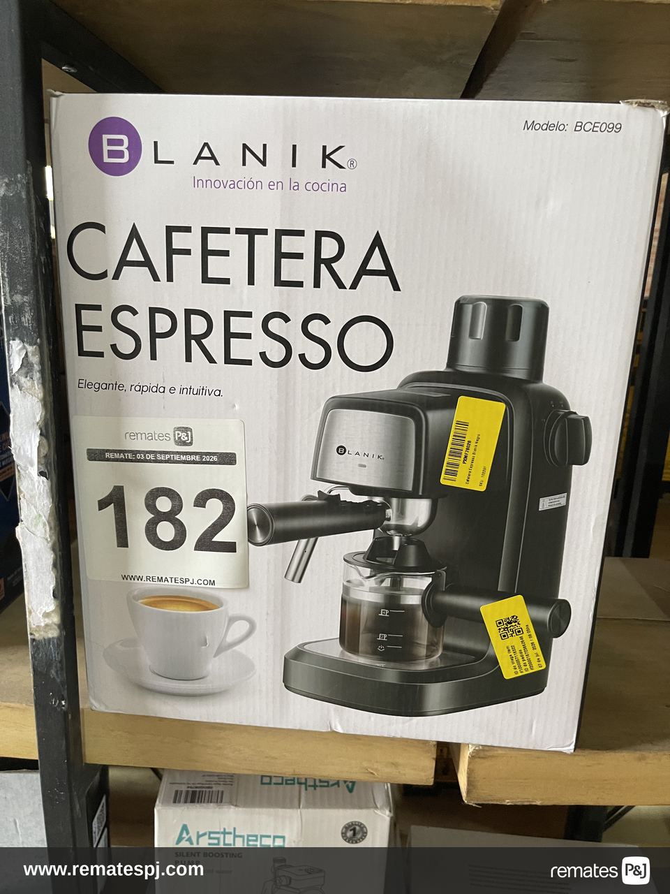 Cafetera Espresso Blanik Negro