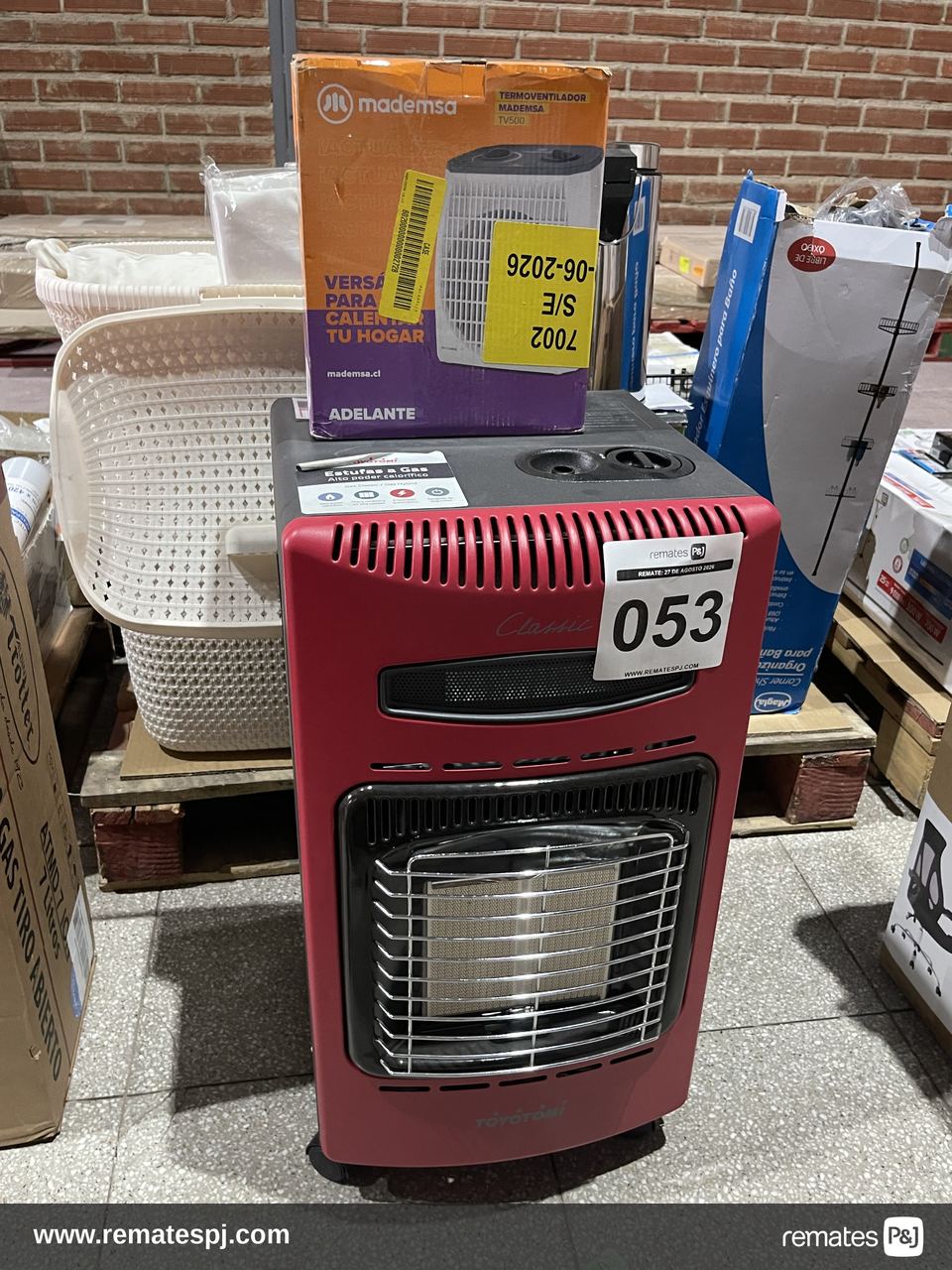 TERMOVENTILADOR MADEMSA + ESTUFA A GAS TOYOTOMI
