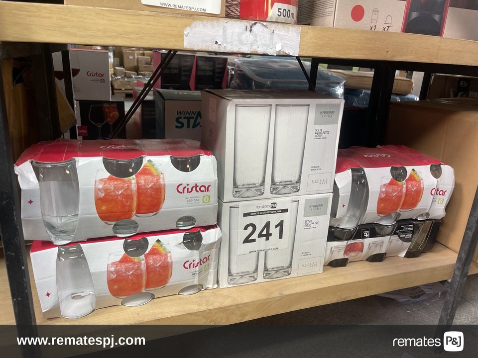 Set Variedad de Vasos de Cristal