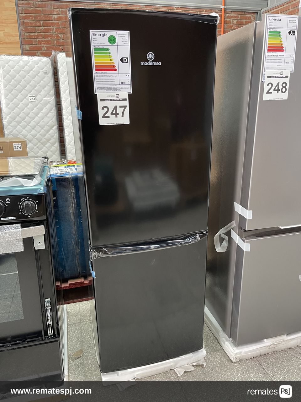 REFRIGERADOR MADEMSA NEGRO 173L