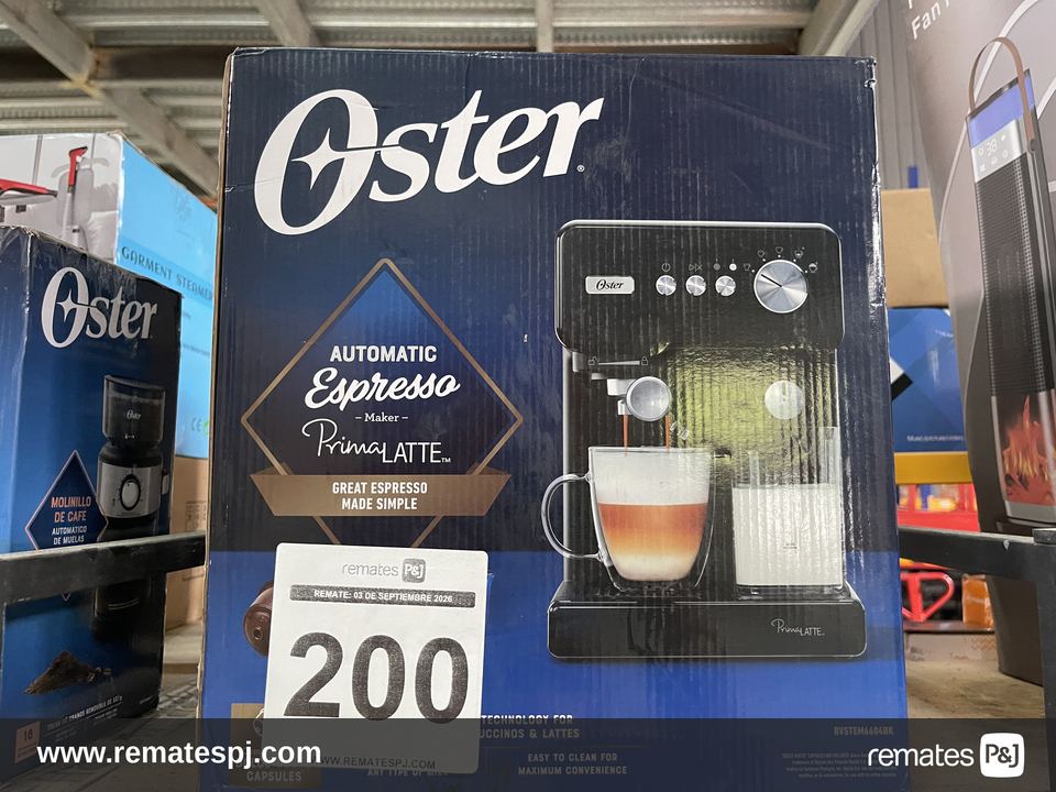 Cafetera Automática Oster Primalatte Negro Bvstem6604bk Negro