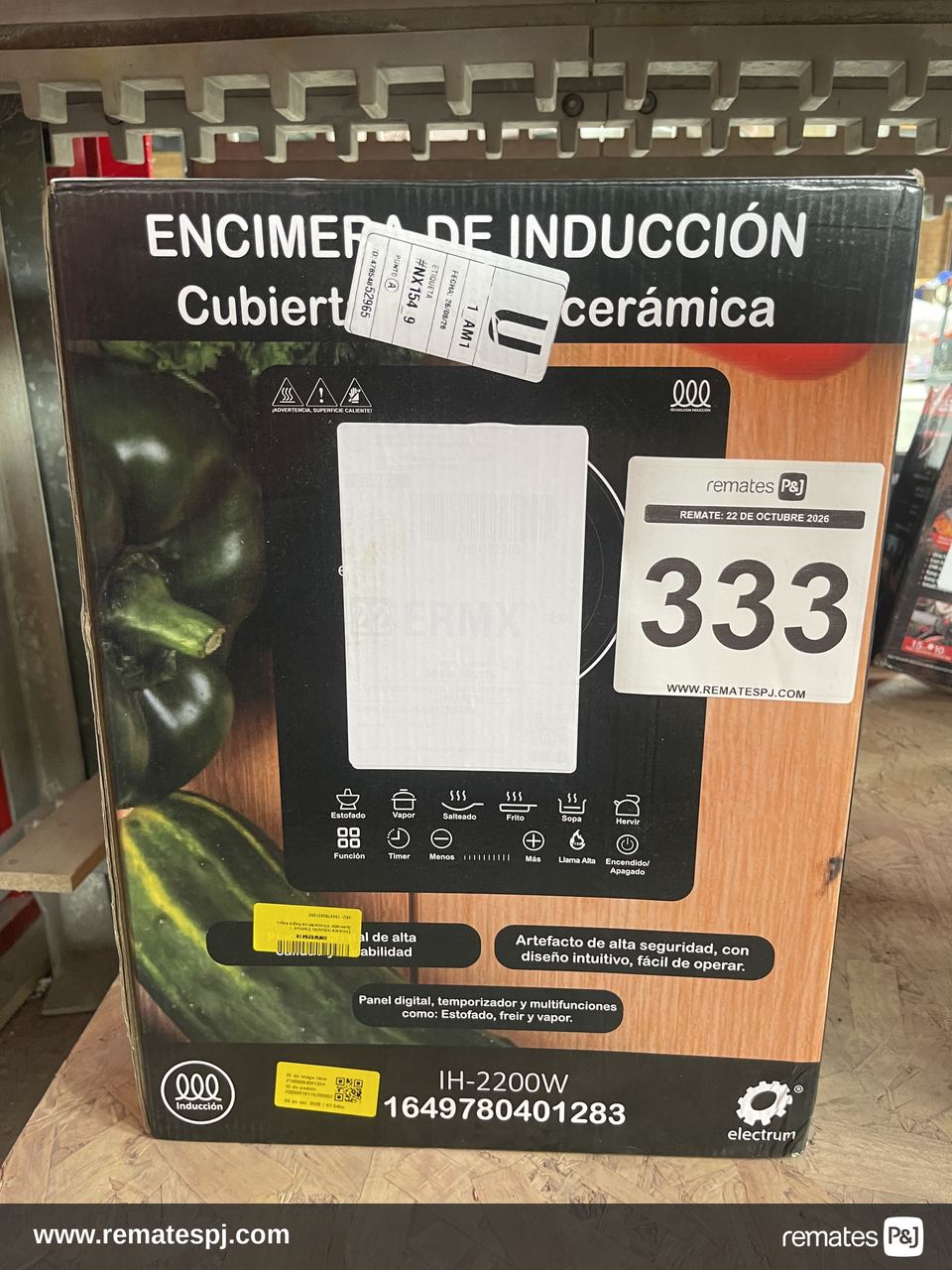 Encimera inducción Electrum 1 quemador