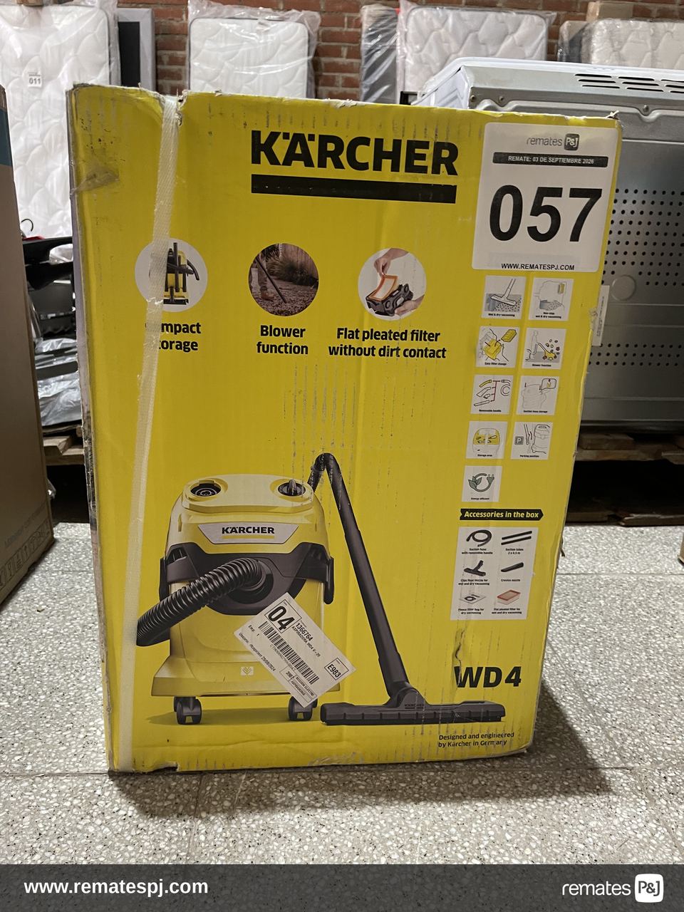 Aspiradora KARCHER WD4 1000W