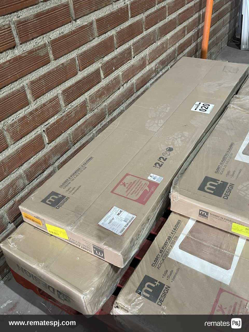 CLOSET 8PTAS/4CJ 183X40X177 CREAM