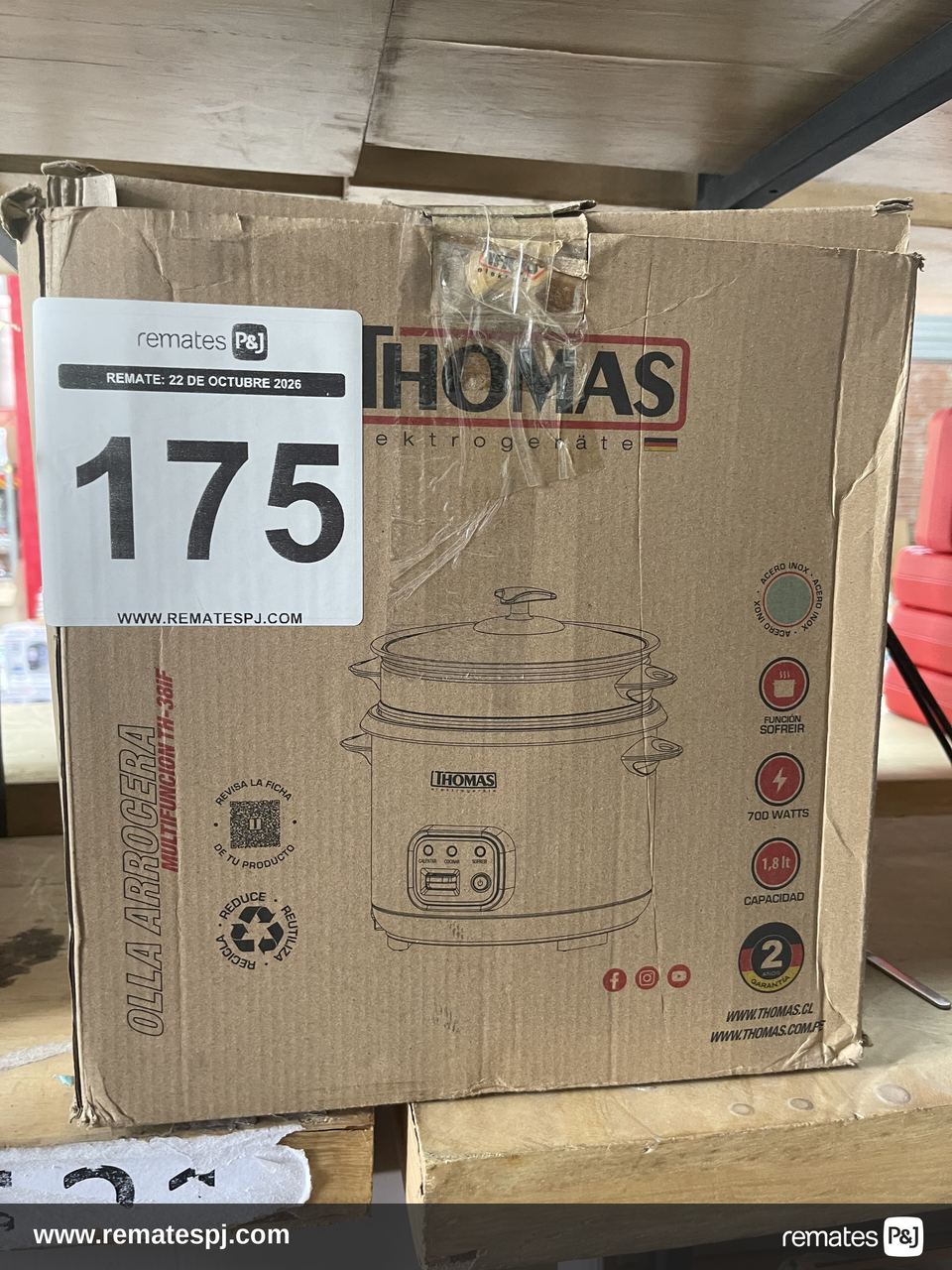 Olla Arrocera Multifunción 1,8L THOMAS