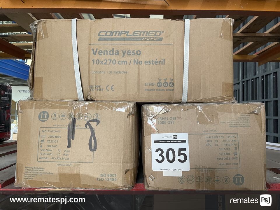 Vendas yeso 10x270cm Complemed