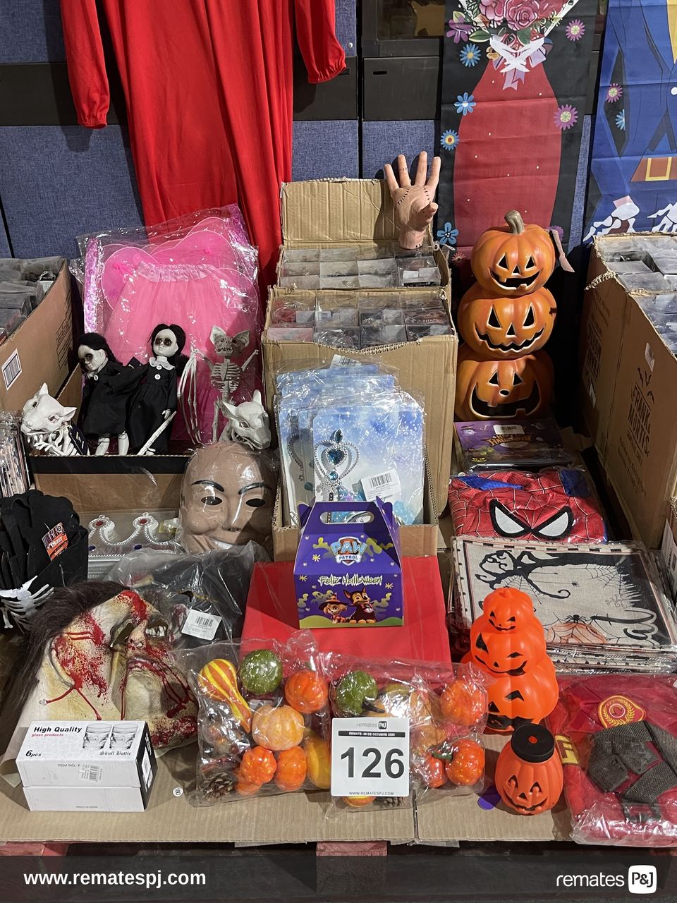 PALLET VARIEDAD DE ARTICULOS PARA HALLOWEEN
