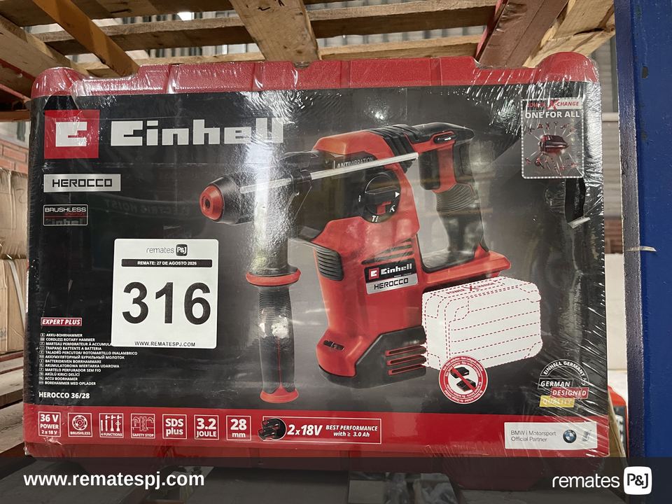Rotomartillo electroneumático Einhell inalámbrico rojo