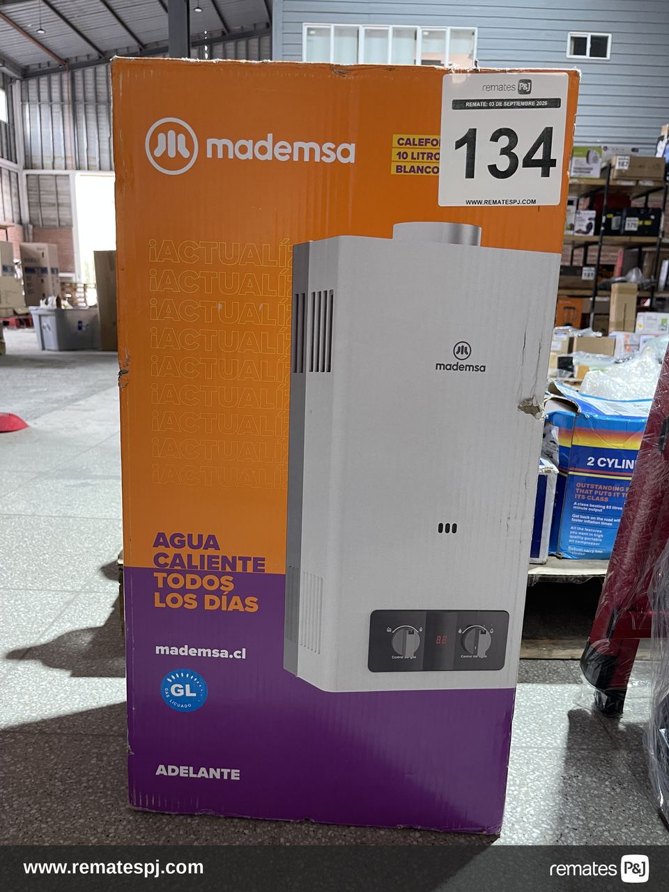 Calefon Gas Licuado 10Lts Mademsa