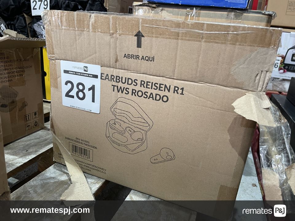 Auriculares inalámbricos Earbuds Reisen R1 TWS rosado