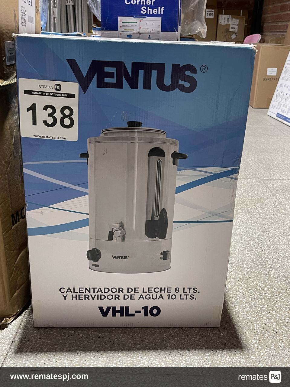 CALENTADOR DE LECHE 8L Y HERVIDOR DE AGUA 10L VENTUS