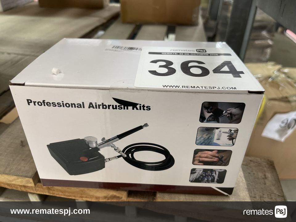 Aerógrafo multiusos compresor Airbrush kit completo color gris