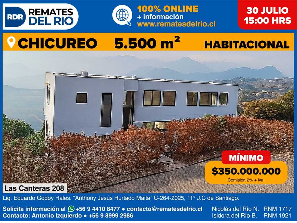 Casa ubicada en Las Canteras 208, Colina