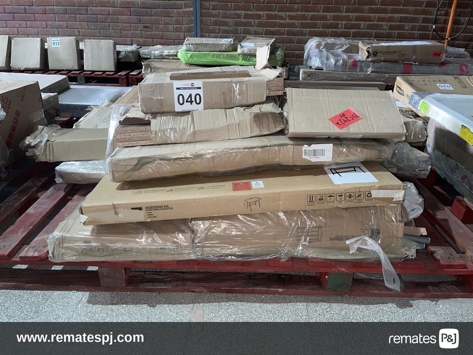 PALLET VARIEDAD DE MUEBLES PARA ARMAR (con detalle)