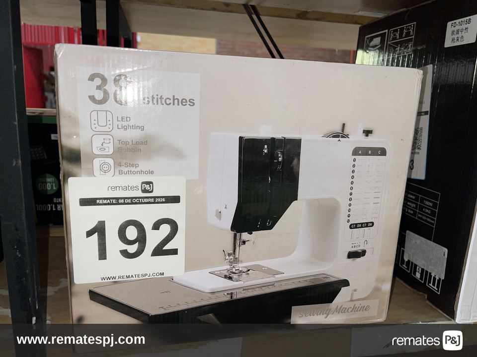 Máquina De Coser Eléctrica Doméstica Portátil De 38 Puntadas Blanco