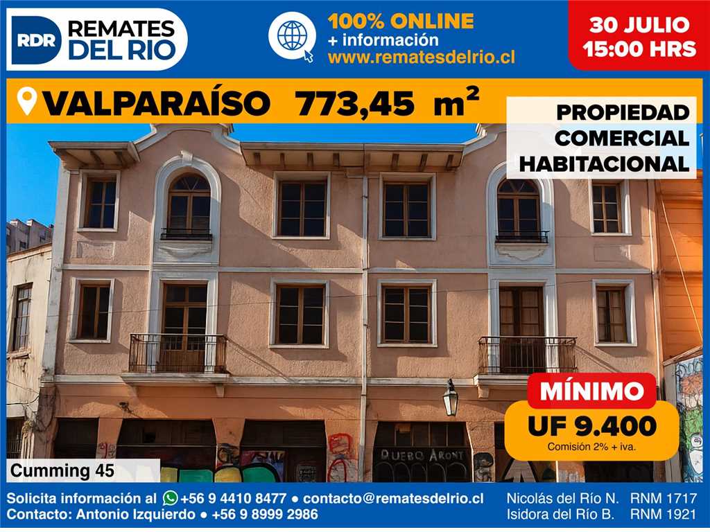 Inmueble calle Cumming 45,  Valparaíso